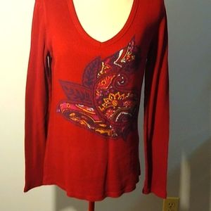 Lucky Brand XL thermal long sleeve shirt Burgundy $15